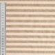 Tissu Chemise Coton lin Grande Rayure Beige 
