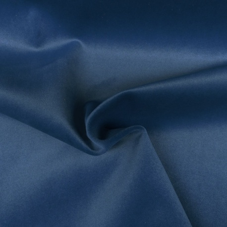 Tissu Velours Polaire Moska Bleu Francais 410g/m² 