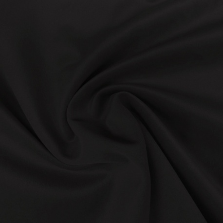 Tissu Velours Polaire Moska Noir 410g/m² 