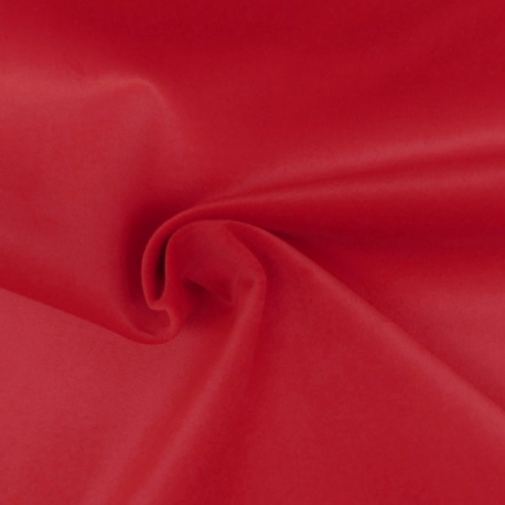 Tissu Velours Polaire Moska Rouge 410g/m² 