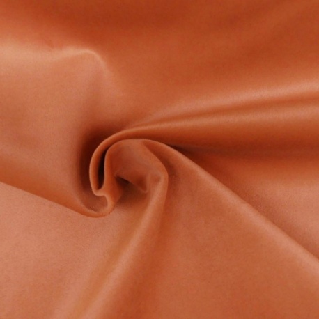 Tissu Velours Polaire Moska Rouille 410g/m² 