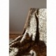 Plaid Leopard Fausse Fourrure Beige 