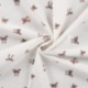 Tissu Flanelle Impression Digitale Ecru