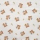 Tissu Flanelle Impression Digitale Tigre Ecru 