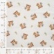 Tissu Flanelle Impression Digitale Tigre Ecru 