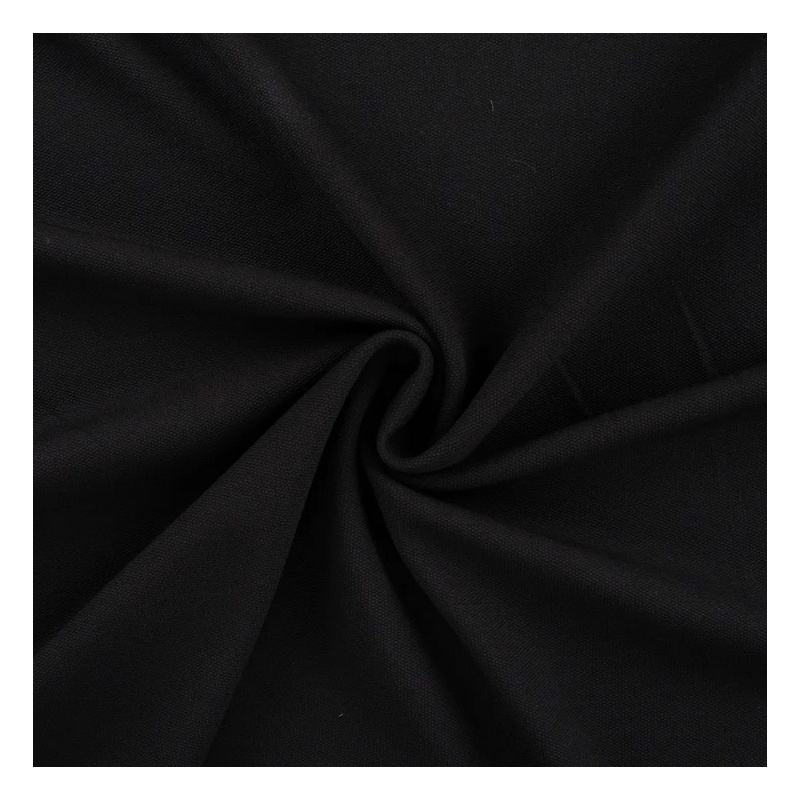 Tissu Jersey de Viscose Piqué Noir