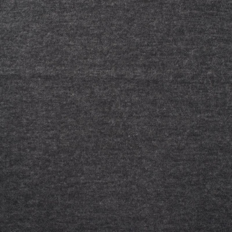 Tissu Jersey de Viscose Uni Gris Chiné