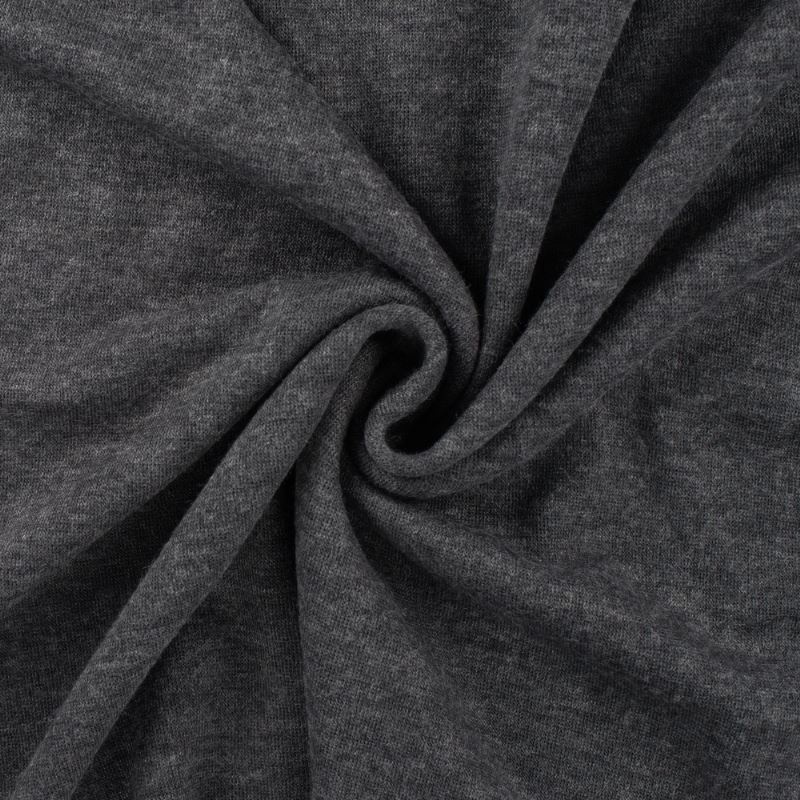 Tissu Jersey de Viscose Uni Gris Chiné