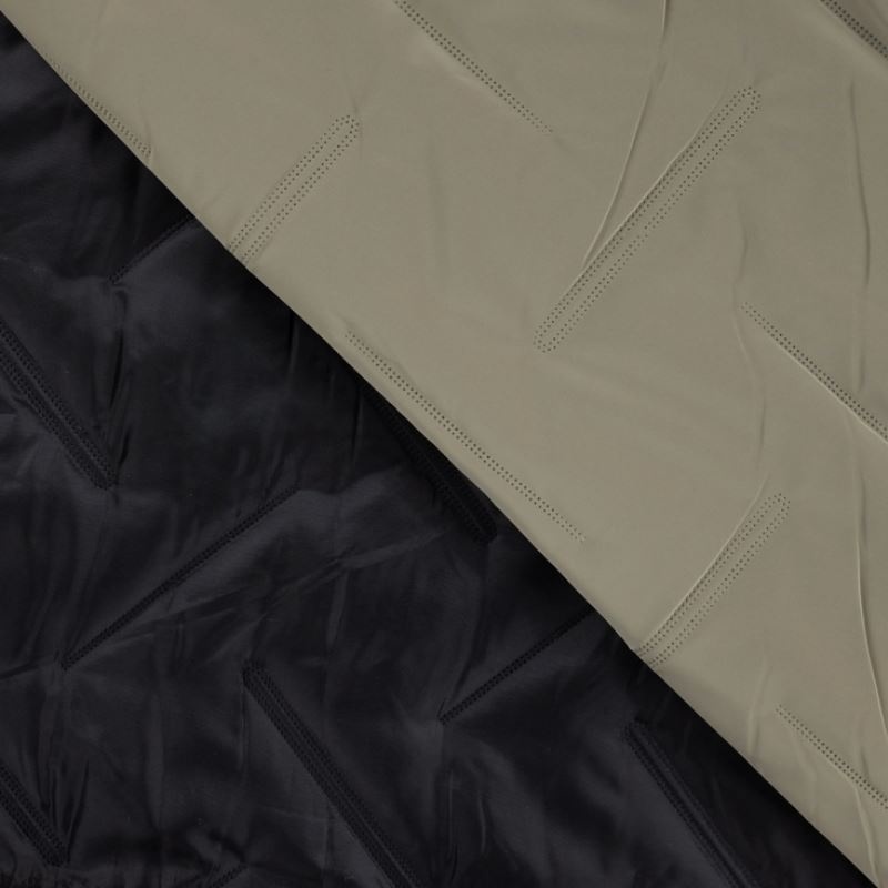 Tissu Matelassé Deperlant Kaki 
