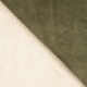 Tissu Velours Côtelé Kaki Double Face Sherpa
