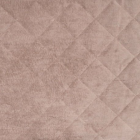 Tissu Velours Côtelé Matelassé Fausse Fourrure Camel