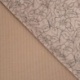 Tissu Velours Côtelé Imprimé Fleurs Taupe