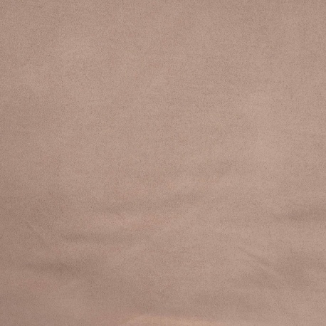 Tissu Suédine Double Sherpa Uni Taupe