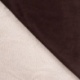 Tissu Suédine Double Sherpa Uni Marron