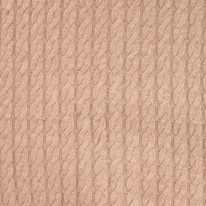 Tissu Matilda Maille Torsadee Cognac