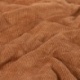 Tissu Velours Côtelé Matelassé Fausse Fourrure Camel