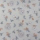 Tissu Moet Imprimé Petites Fleurs Fond Lin