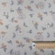 Tissu Moet Imprimé Petites Fleurs Fond Lin
