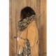 Snood Leopard Fausse Fourrure Beige