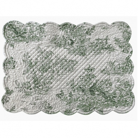 Set de Table Gabrielle Boutis Kaki 