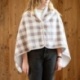 Plaid cape Vichity Coloris Lin 