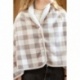 Plaid cape Vichity Coloris Lin 