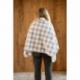 Plaid cape Vichity Coloris Lin 