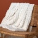 Tissu Fausse Fourrure Texturé Helsinki Blanche