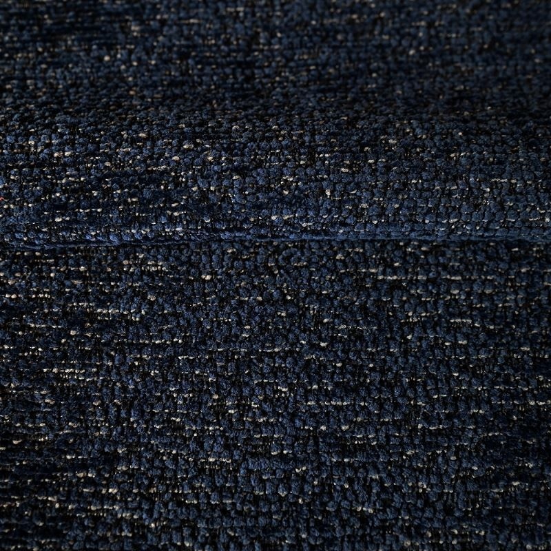 Tissu Chenillé Marina Uni Marine