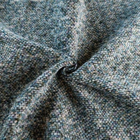 Tissu Sacha Chenillé Degradé Aqua