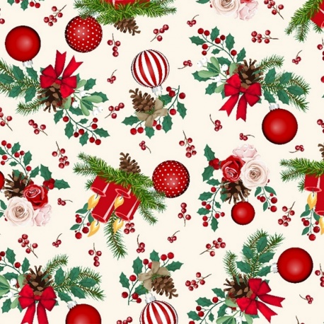 Tissu Toile Loneta Gorostia Noël 