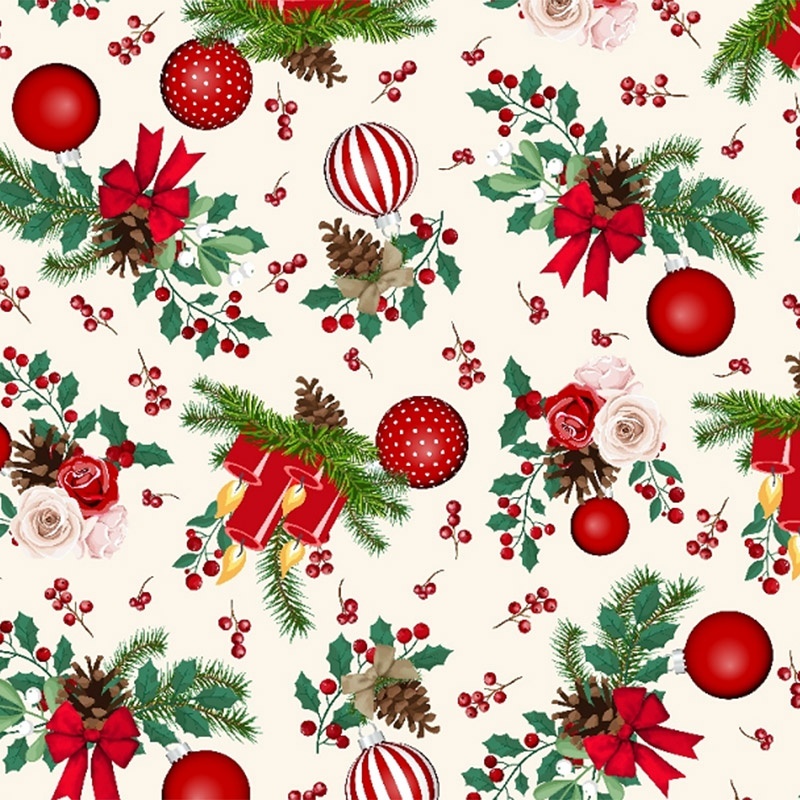 Tissu Toile Loneta Gorostia Noël 