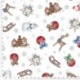 Tissu Toile Loneta Panina Noel