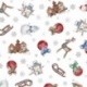 Tissu Toile Loneta Panina Noel