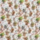 Tissu Imprimé Pots Effet 3d Ecru 