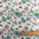 Tissu Imprimé Transport Effet 3d Ecru