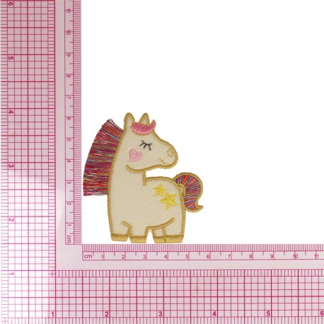 M ecusson avec franges - Licorne