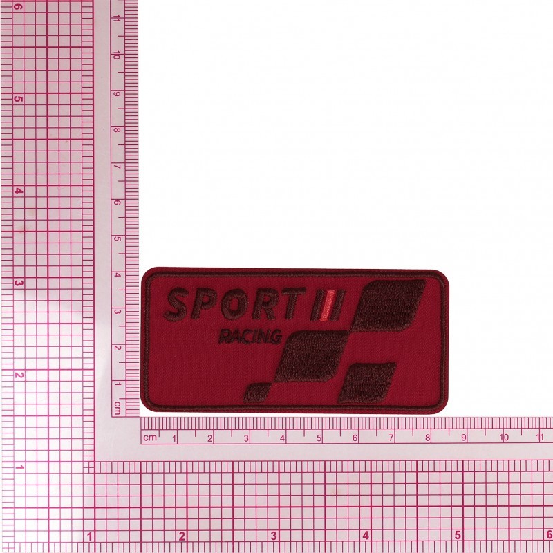 M ecusson sport racing - Rouge
