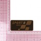 M ecusson sport racing - Marron