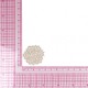 Ecusson rose dentelle - Beige