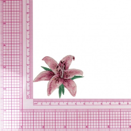 Ecusson belles fleurs - Fleur de lys