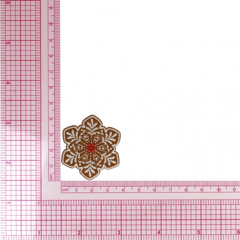 Ecusson esprit noel - Flocon