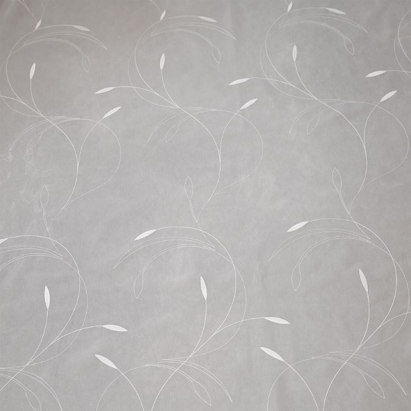 Tissu Voile Brodé Luca Blanc