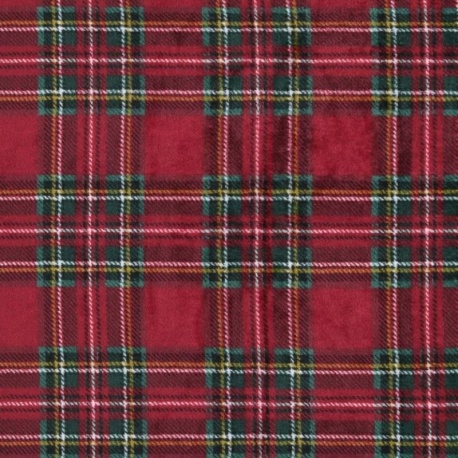 Tissu Polaire Microfibre  Willis Rouge