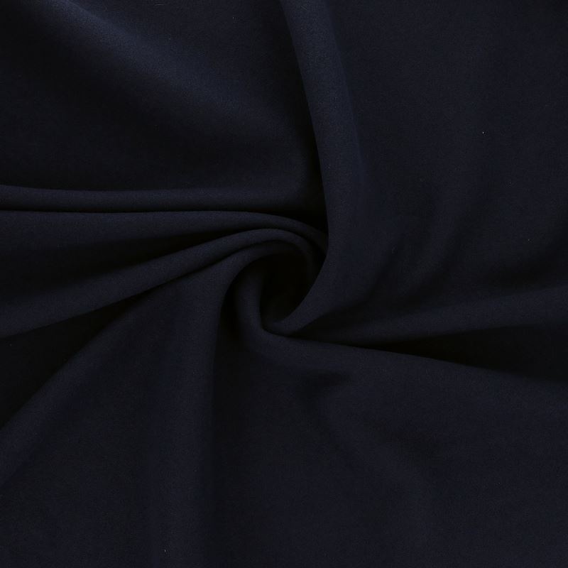 Tissu Caban Uni Bleu Marine