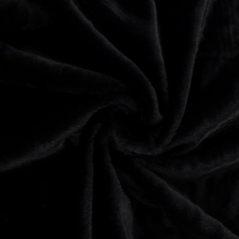 Tissu Fausse Fourrure Noir