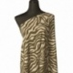 Tissu Viscose Imprimée Vert Zèbre 