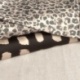 Tissu Crêpe Satin Imprimé Noir