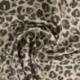 Tissu Crêpe Satin Imprimé Noir Tacheté