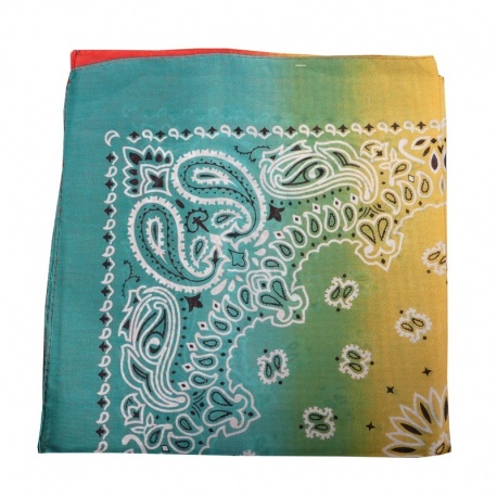 Bandana Vert et Rouge